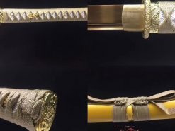 Gold Blade Katana Sword for sale