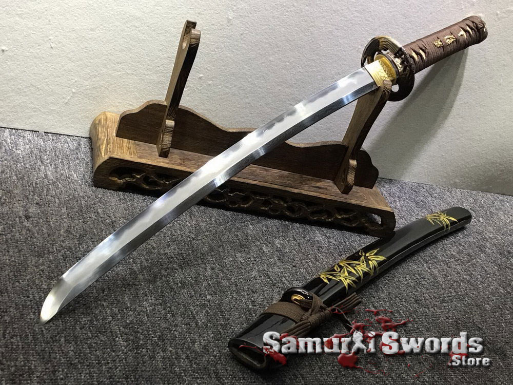 Details about   Very Sharp Japanese Wakizashi Sword Tanto Samurai Katana T10Steel Clay Tempered 