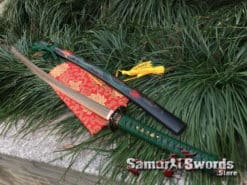 Handmade Samurai sword with gold blade