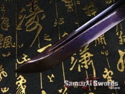 Shirasaya Ninjato 1095 Folded Steel with Purple Acid Dye
