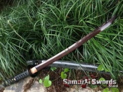 Wakizashi Sword T10 Clay Tempered Steel