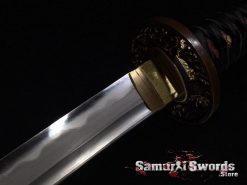 Battle Ready T10 Japanese Katana Sword with Feather Hadori Polish