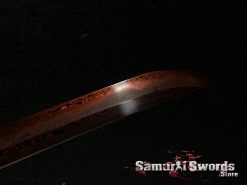 Japanese Katana Custom Made Blade with Hadori Red Acid