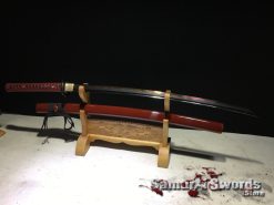 Samurai Custom Katana Black and Red Blade