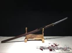 Samurai Nodachi Custom-made 9260 Spring Gold Acid Blade