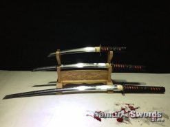 T10 Steel Handmade Samurai Japanese Katana Sword Set